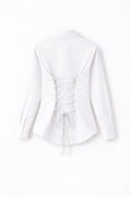 White Fitted Button Down Shirt