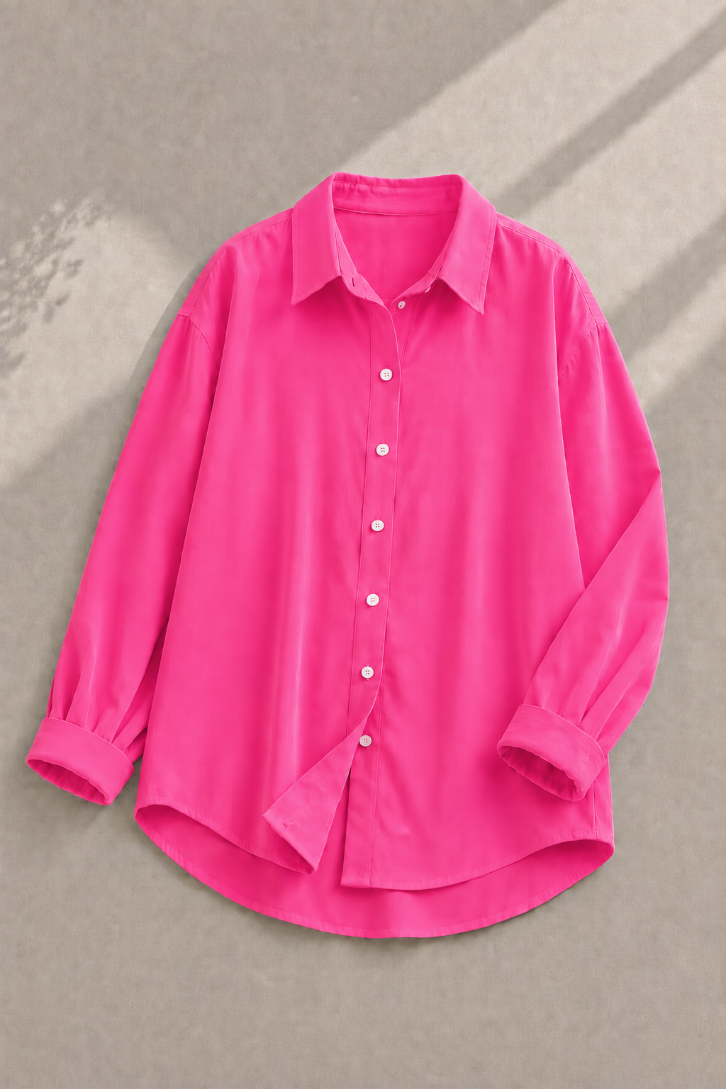 Hot Pink Button Down Shirt